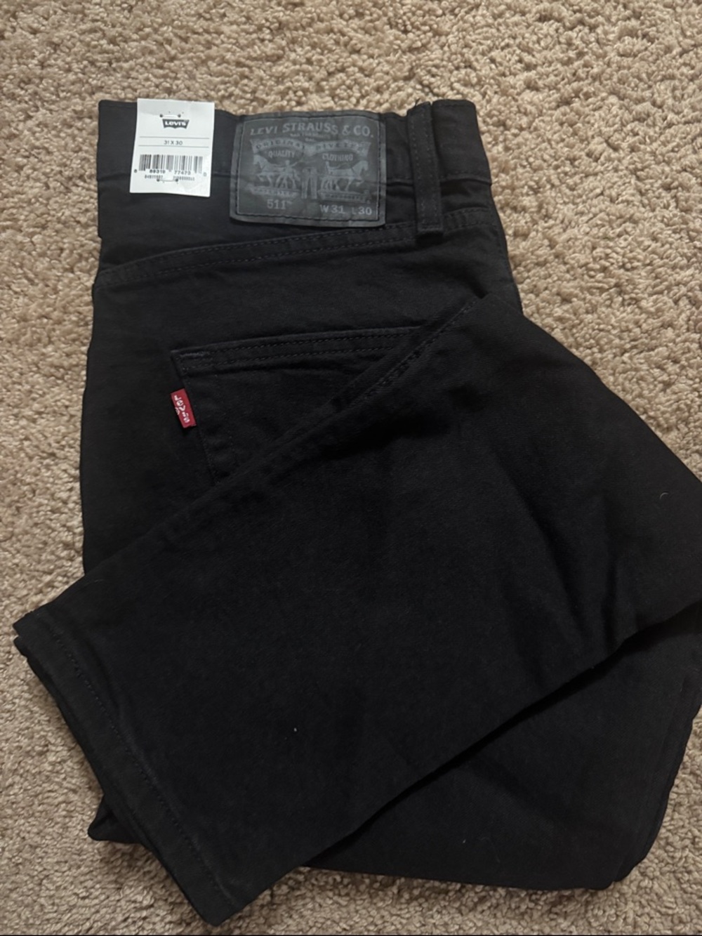 Levi's Men's Slim Straight Jeans - Black